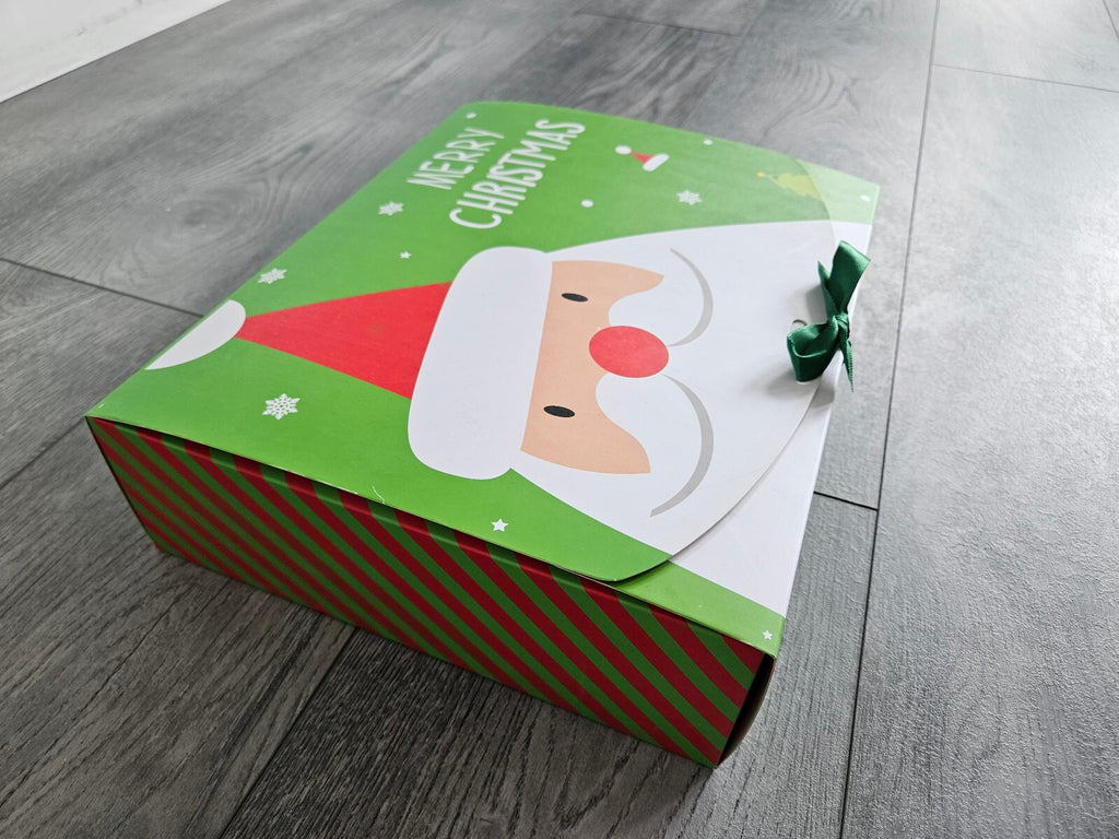 5PCS New Blank Christmas Gift Box, Red, Green, Xmas, Santa