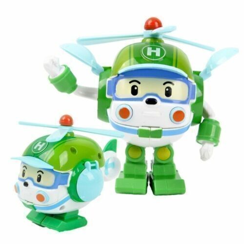 6Pcs Academy Robocar Toy Poli Roy Amber Robots Mark Bucky Transformers Robot Car