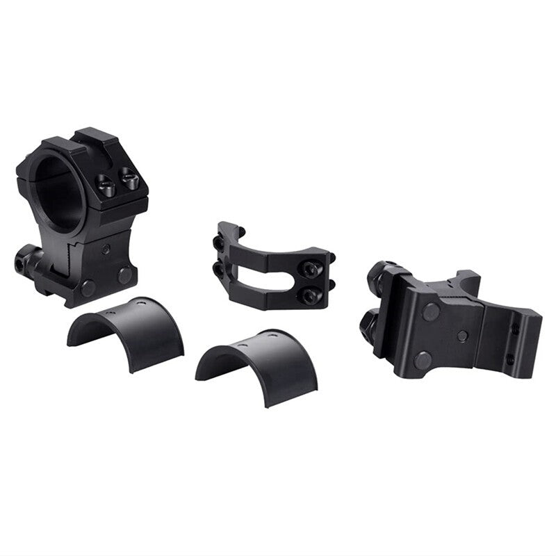 2 x Precision Rifle Scope Ring 1''/30mm Mount Adjustable Center Height 20mm Rail