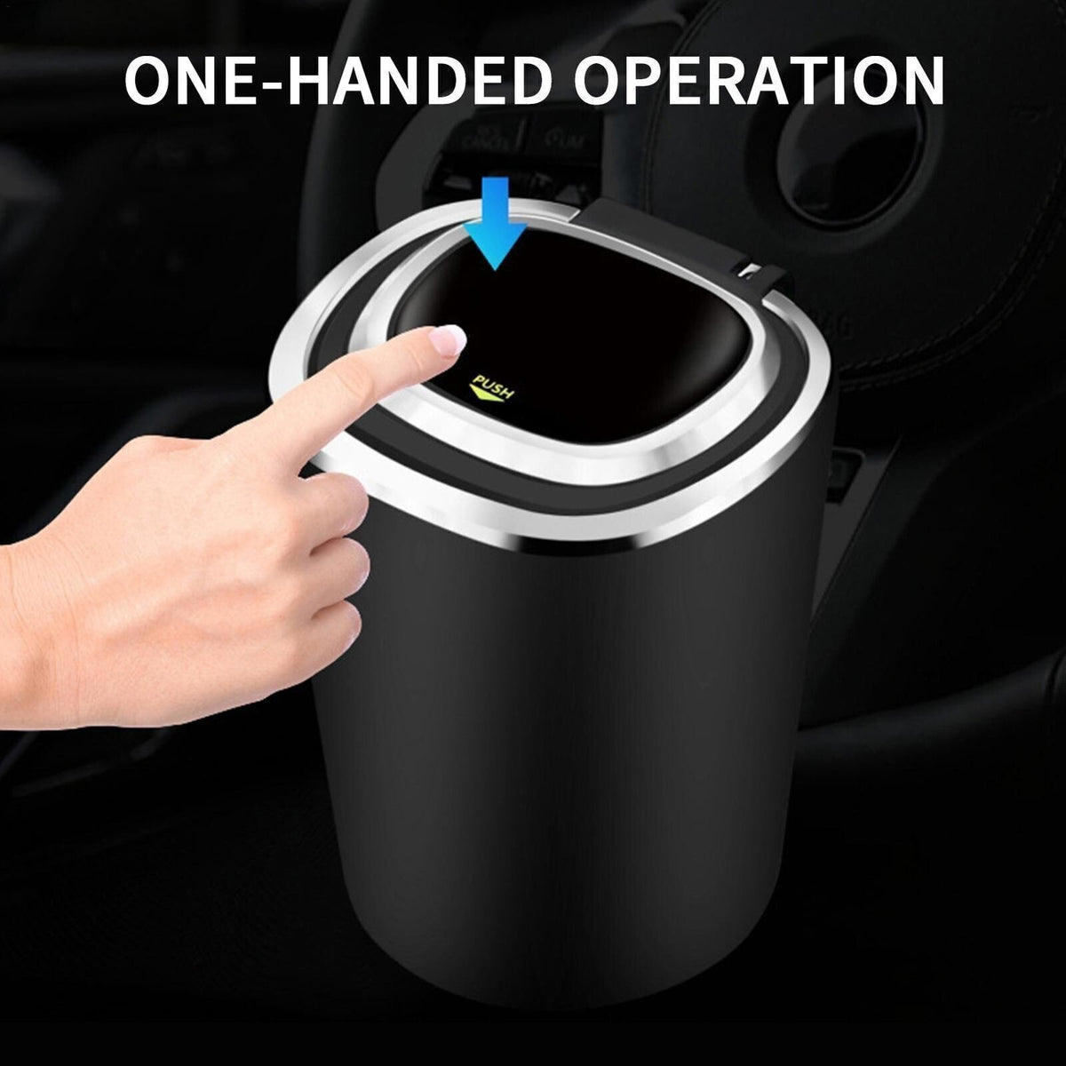 Auto Car Ashtray Cup Ash Holder LED Light Lid Portable Detachable UK