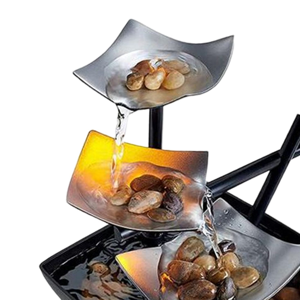 Tabletop Water Fountain USB Powered Water Feature for Indoor Feng Shui Decor
