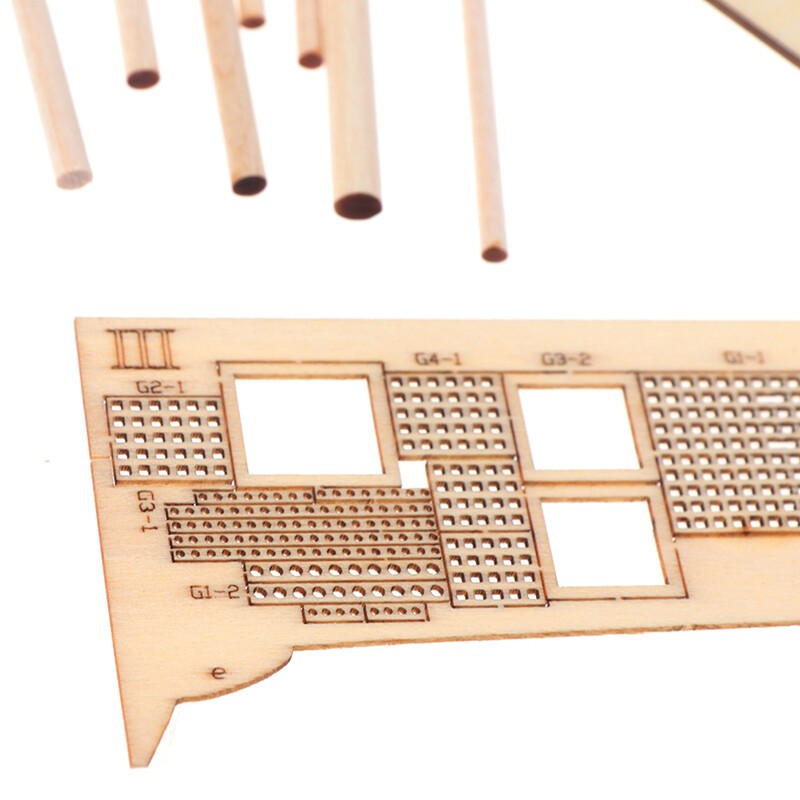 1:100 Halcon Wooden Sailing Boat Model DIY Kit Ship Assembly Decoration