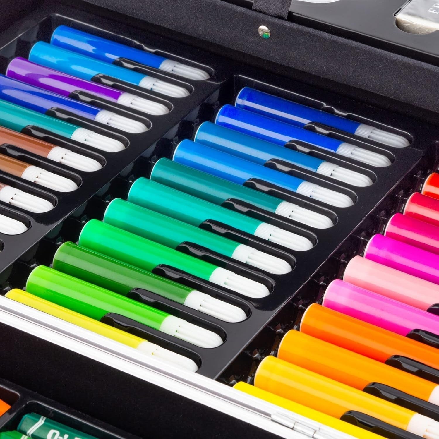 145pc Artists Aluminium Art Case Colouring Pencils Painting Set Childrens/Adults