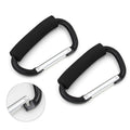 2PCS Heavy Duty Carabiner Clip Hook D-ring Screw Lock Outdoor Rock Buckle