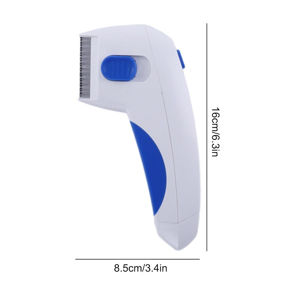 Electric Flea Zapper Comb Effective Pets Kills Flea Tool Dog Cat Lice Remover