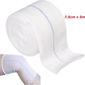 Elastic Tubular Support Bandage Dressing Retention Bandage Blue Line 7.5CM X 5M
