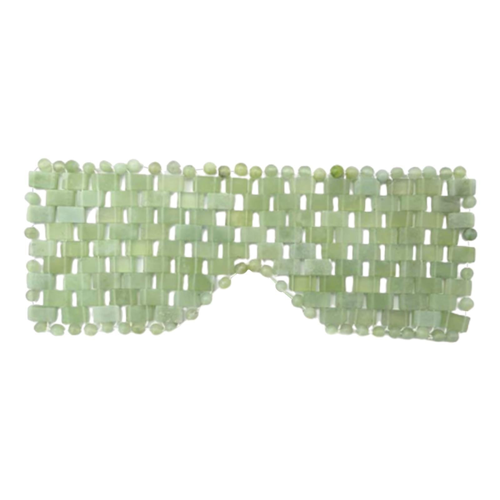 Natural Jade Eye Mask Curtain Face Massager Sleep Mask Stone