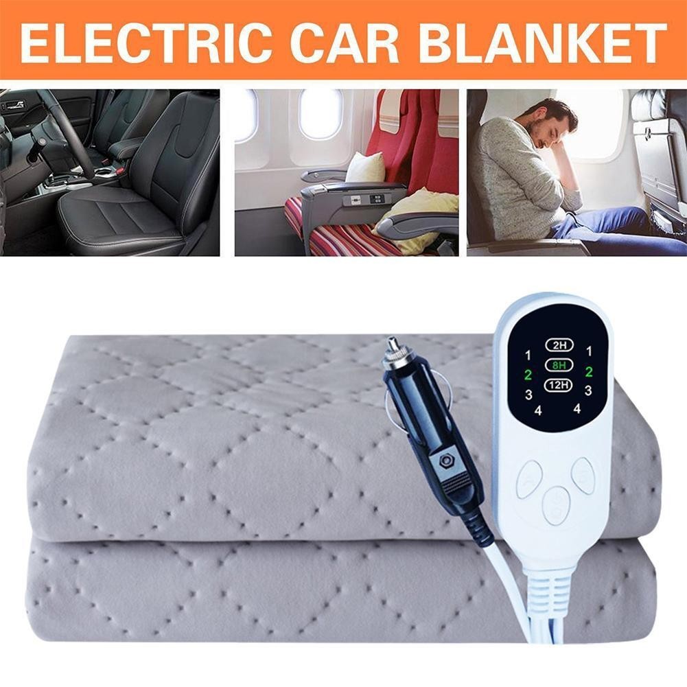 12V Car Electric Blanket Plush Thicker Heater Heated Mattress Thermostat ﻿UK