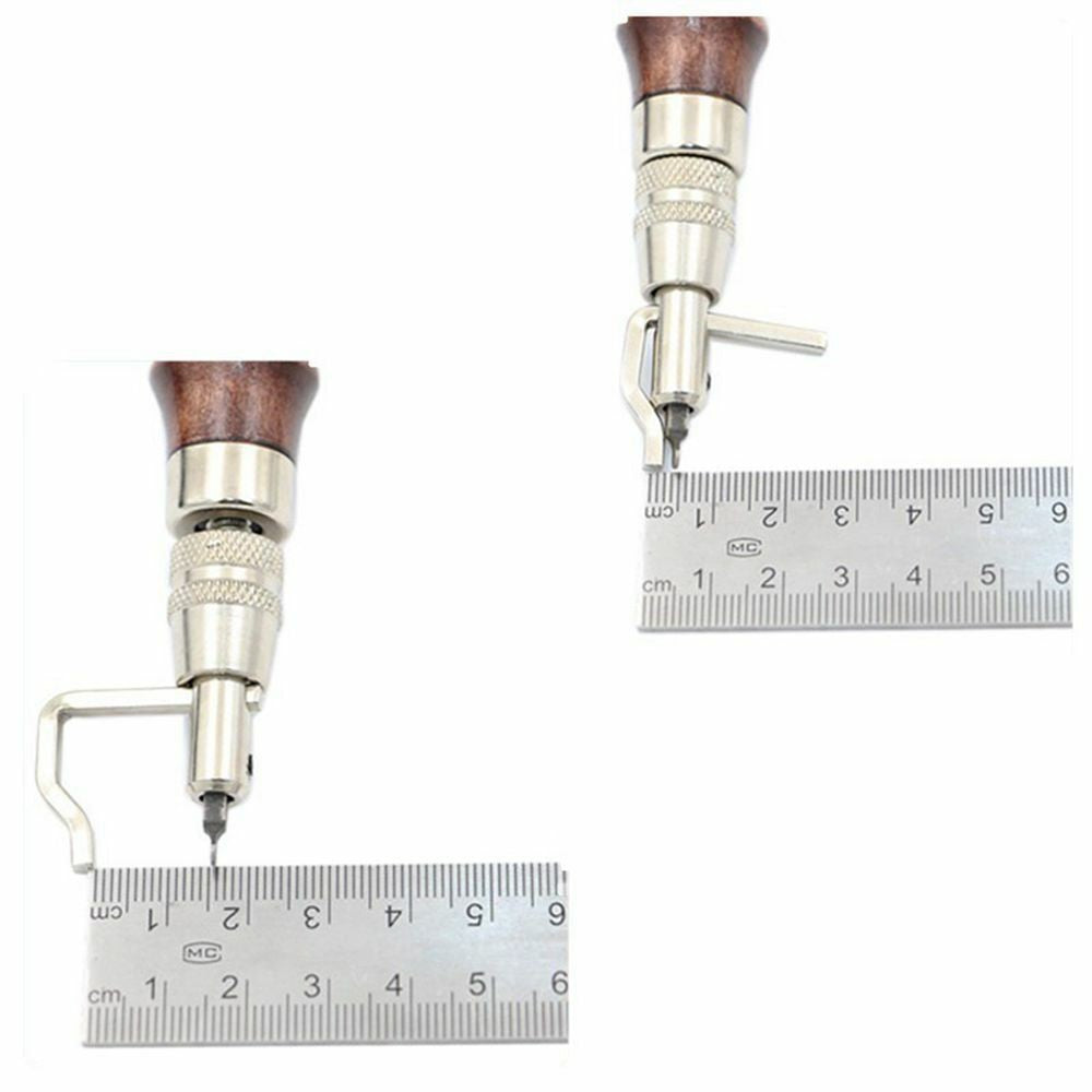 7Pcs Edge Stitching Groover Creaser Beveller Punch Leather Craft Tool Sewing Set