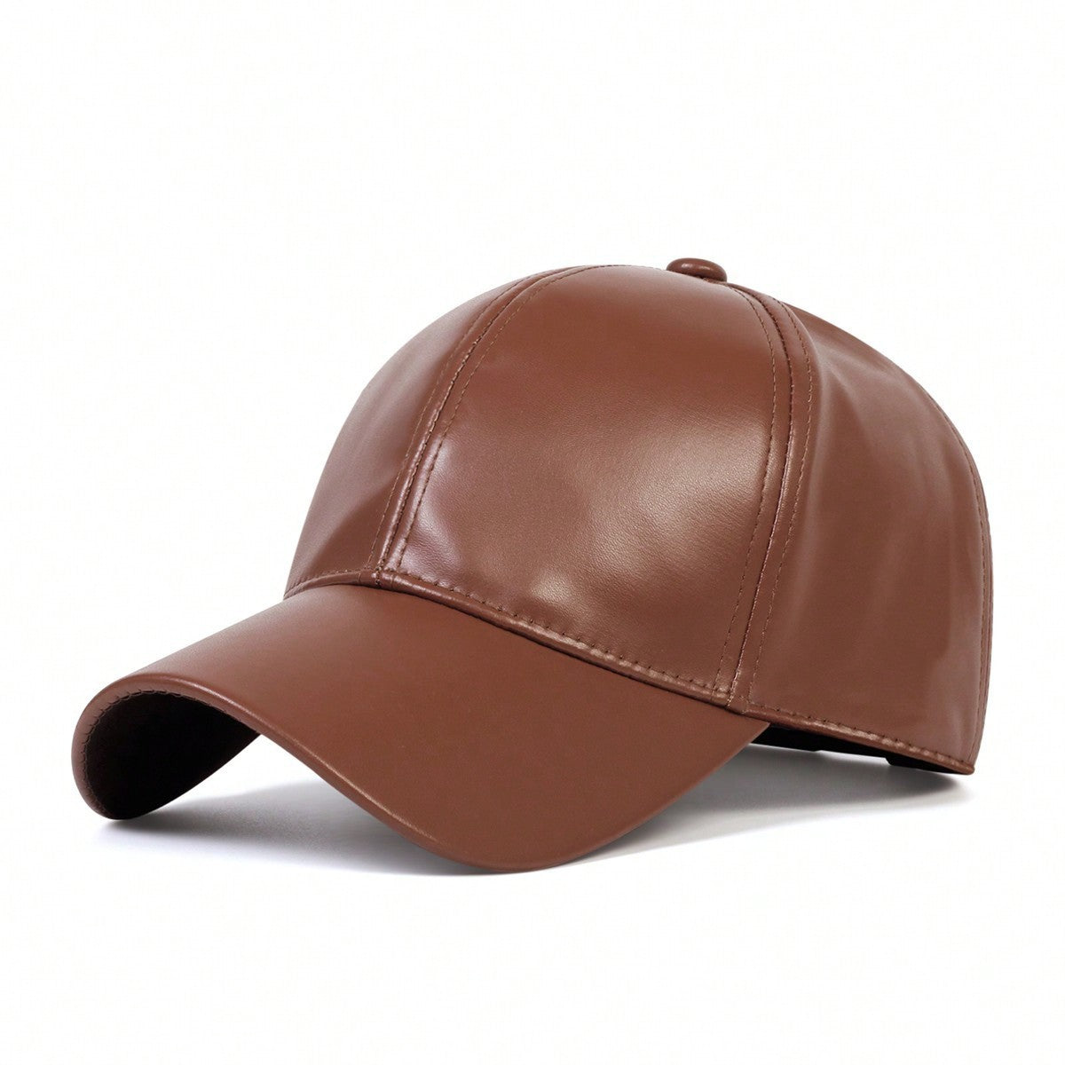 Men's And Women's Universal Solid-color PU Leather Glossy Board Adjustable...