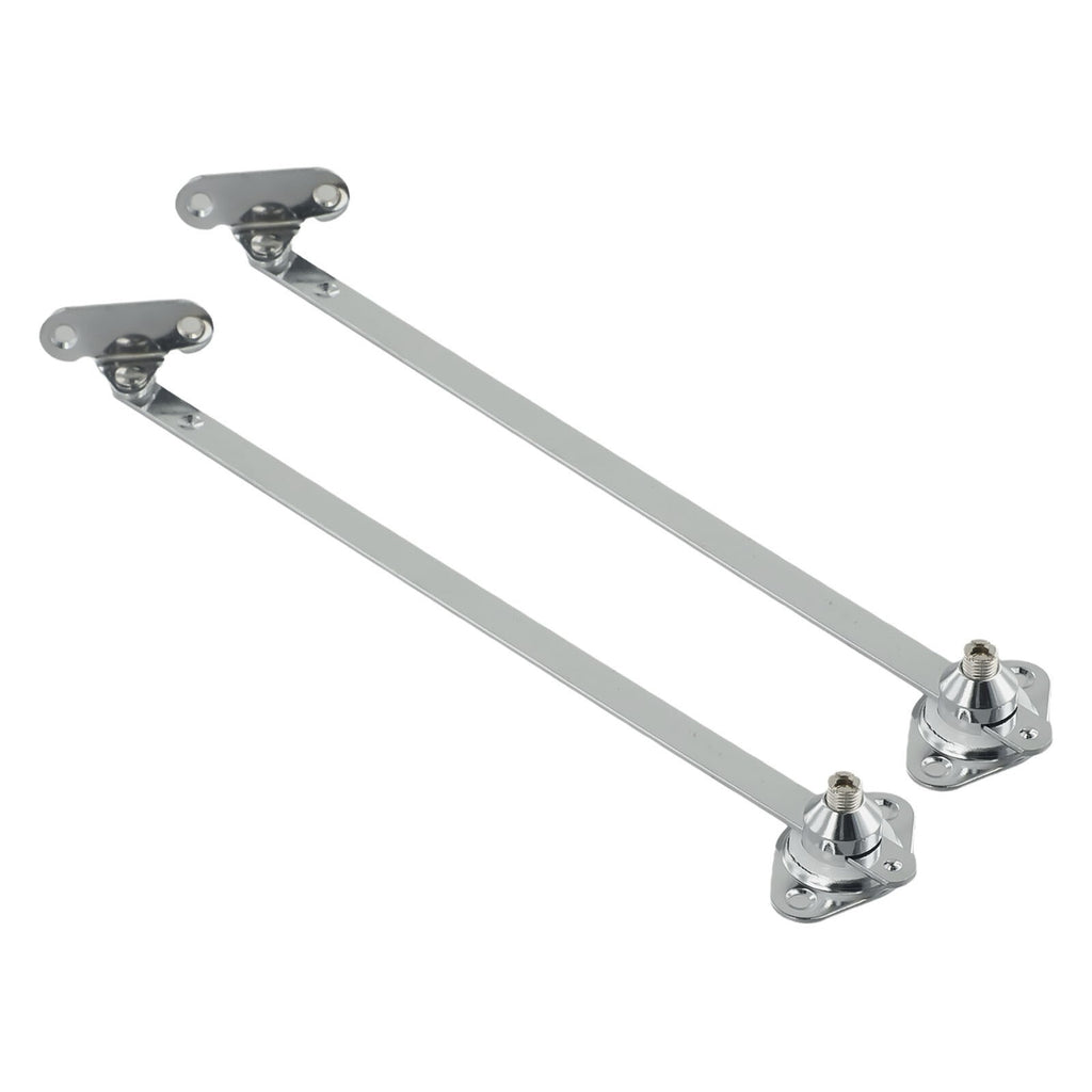 2 pcs Cabinet Cupboard Door Flap Stay Hinge Down Drop Lid Support Sliding Rail