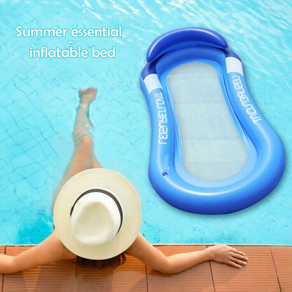 Inflatable Water Floating Bed Adult Sewimming Pool Beach Float Mattress Hammock