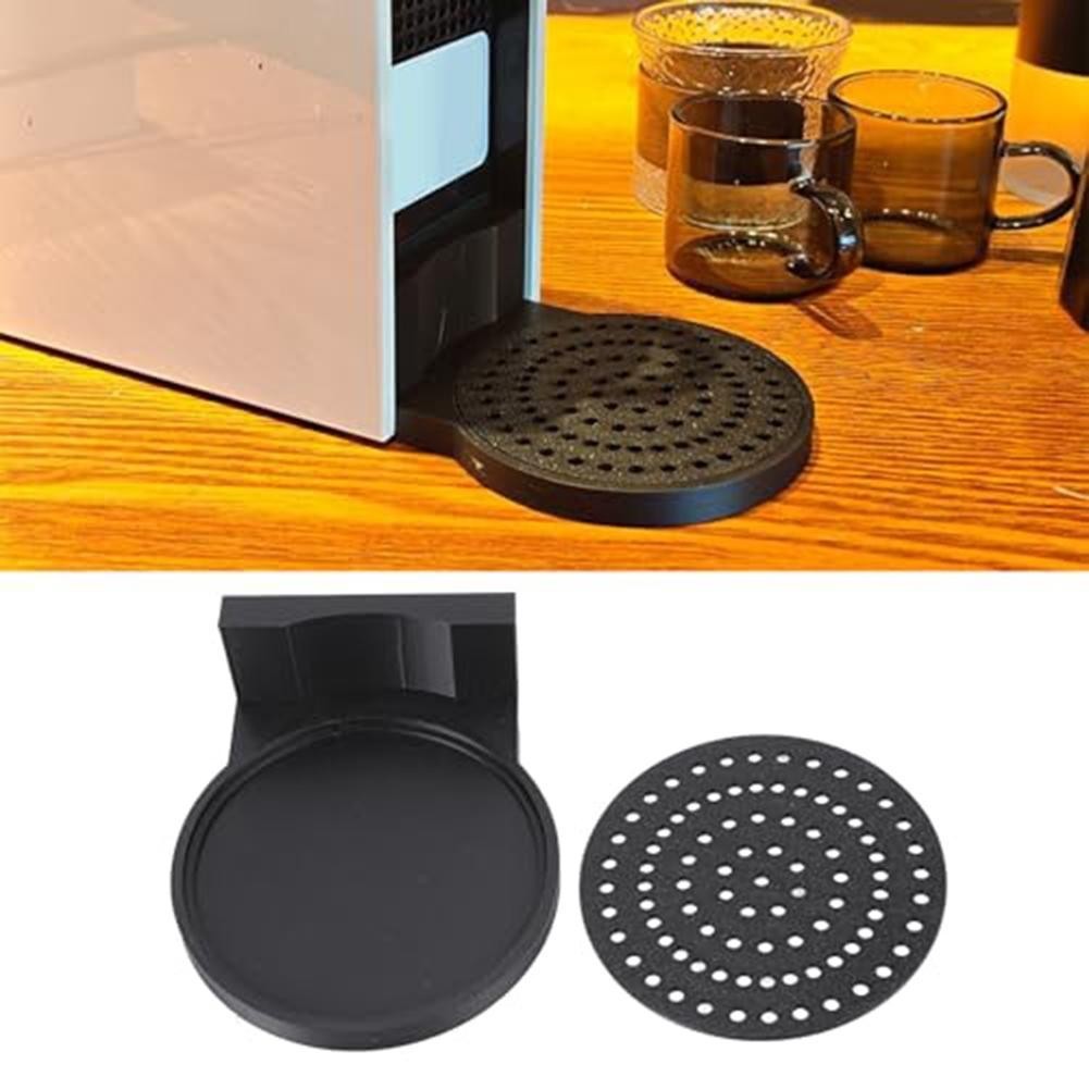 Nespresso-Compatible Compact Drip Tray and Coaster Set for Small Espresso Units