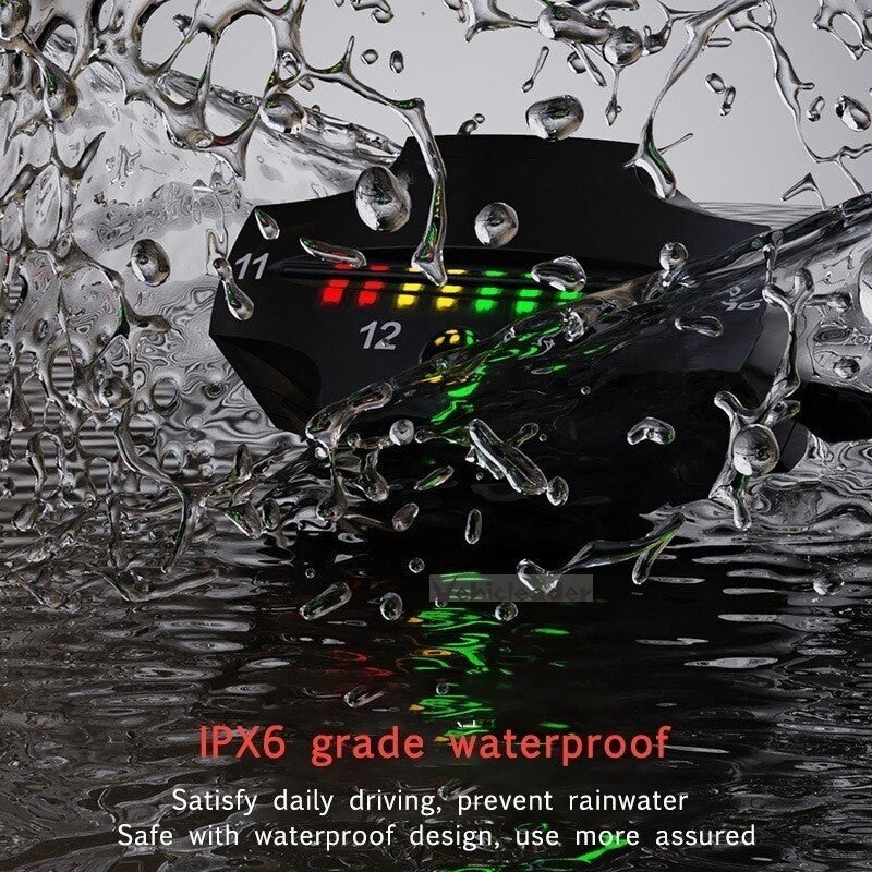 12V Motorcycle LED Digital Voltmeter Voltage Meter Battery Gauge Volt Detector