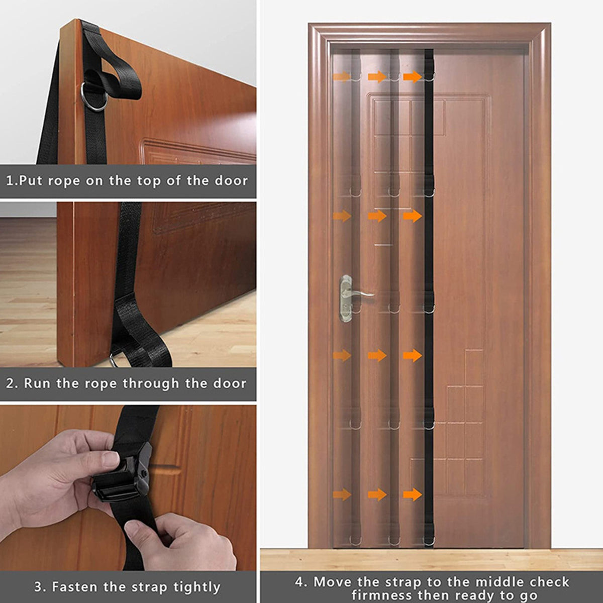 Multi-Point Door Anchor Strap for Resistance Bands – Gym Equipment for Exercises