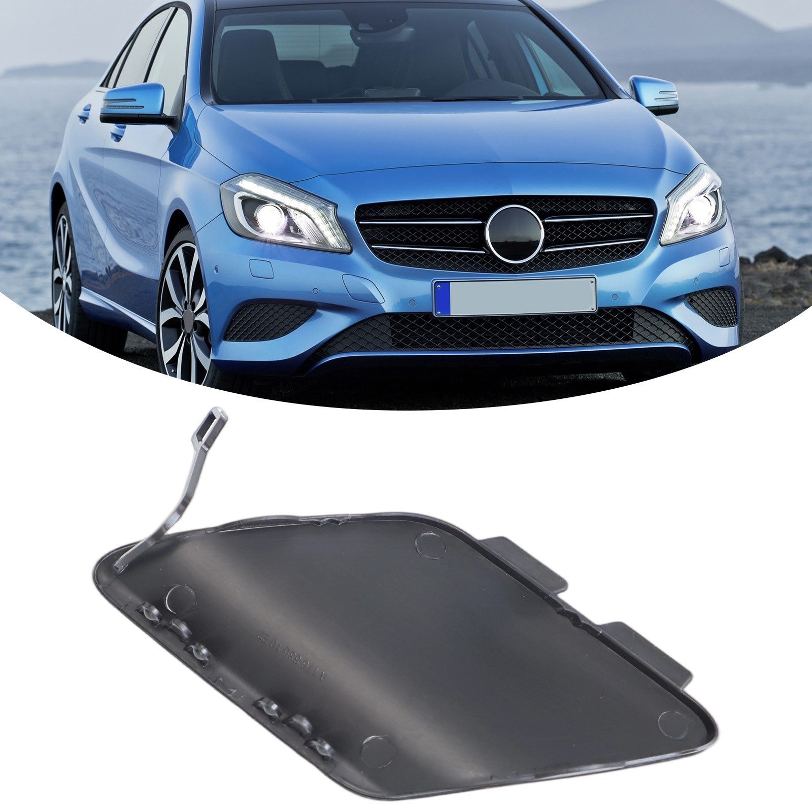 For Benz A Class For W176 Unpainted Tow Hook Cover Cap 2012 2018 Replacement