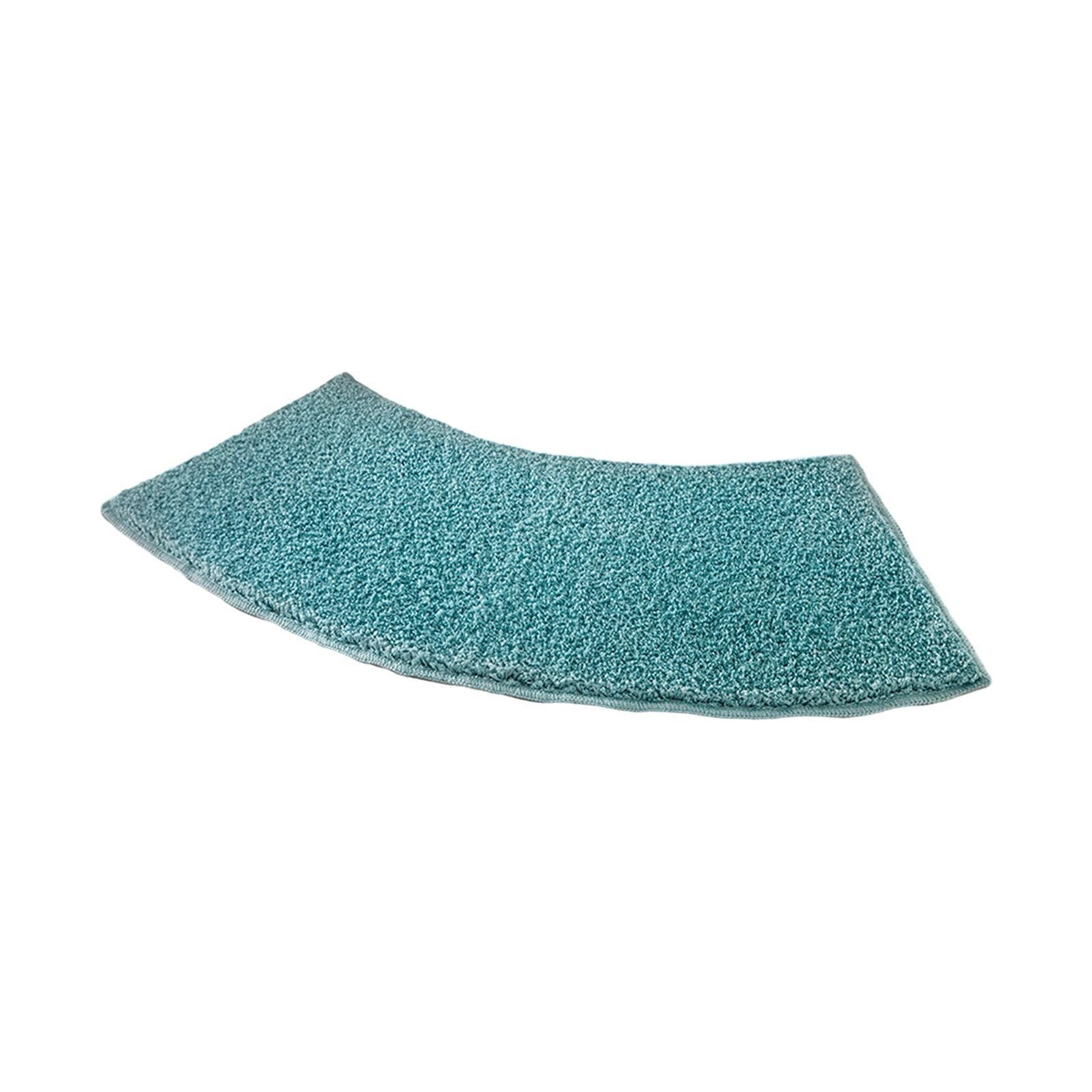 Curved Shower Mat Bathroom Mat Non-Slip Foot Rug Plush Bath Mat Curved Bath Mat