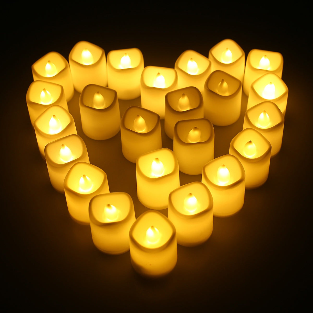 24PCS Led Tea Lights Candles LED FLAMELESS Battery Operated Wedding XMAS Decor