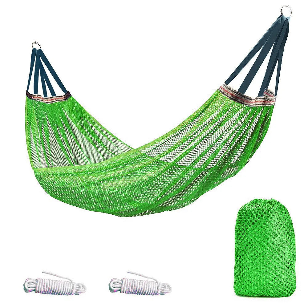 Portable Mesh Hammock Breathable Cooling Ice Silk Hanging Bed Large.*