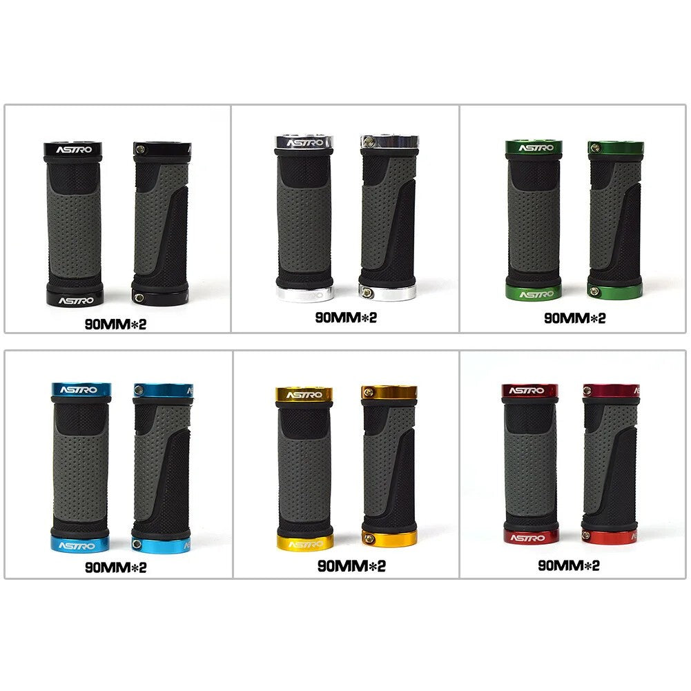 1 Pair 90mm Bicycle Handlebar Covers Rubber Locking Handlebar Covers Bicycle