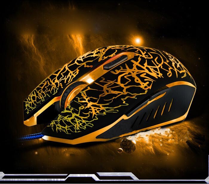 USB Wired Adjustable 3600 DPI High Performance RGB Backlit PC Gaming Mouse UK