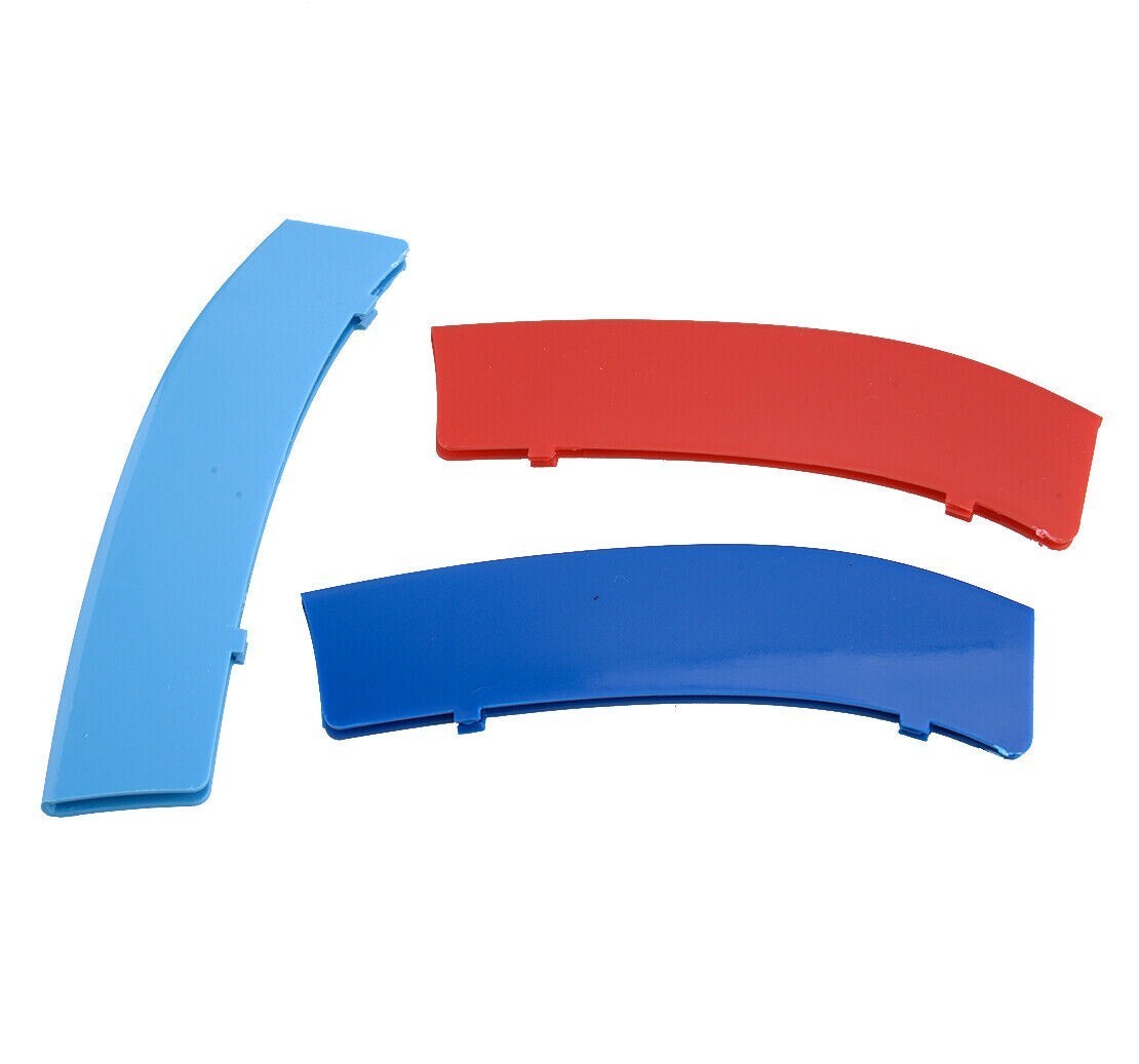 3pcs Front Grille Cover Stripe Clip Trim Fit For BMW 3Series F30 F35 Accessories