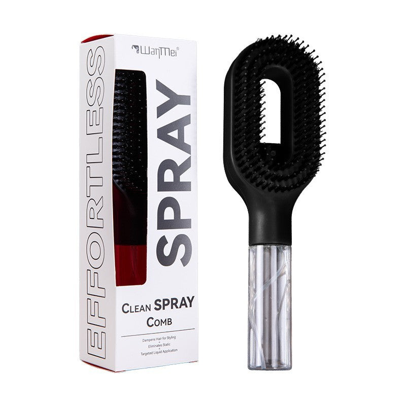 Hair Brush with Water Spray, 2-in-1 Detangling Tool for Frizz Control