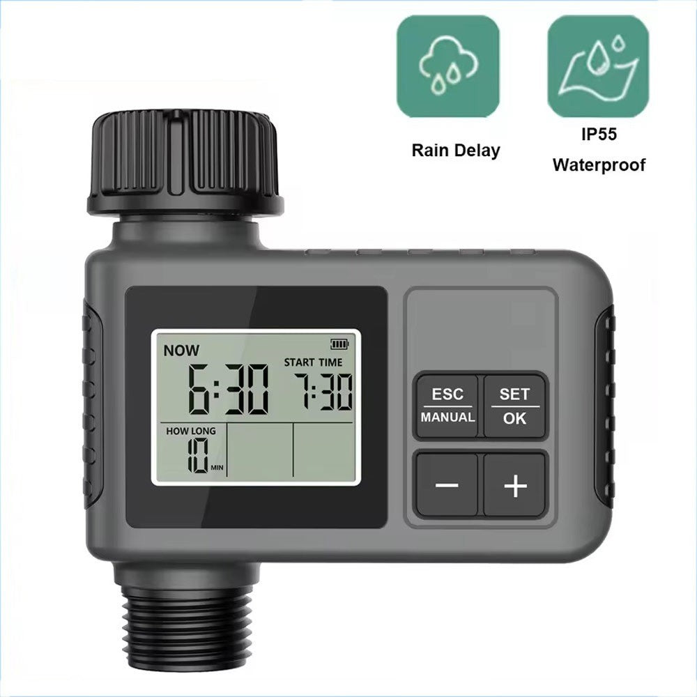 Automatic Water Timer Irrigation Watering System Sprinkler Garden Programmer Set