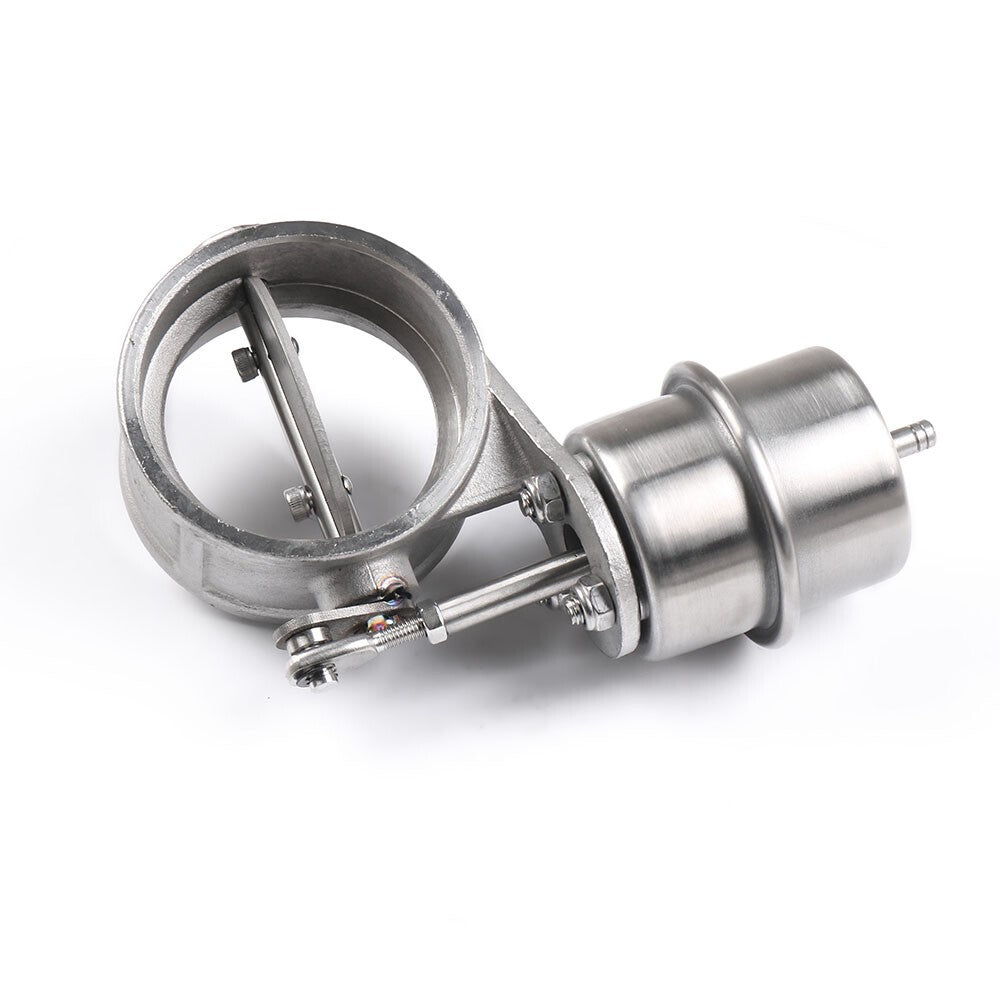Exhaust Control Valve Set Vacuum Actuator OPEN Style Pipe Downpipe 2.5" 63mm