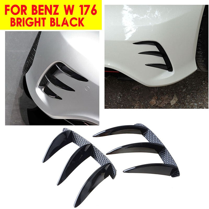 Rear Bumper Splitter Canard Trim For Mercedes Benz A Class W176 A200 A250 A45