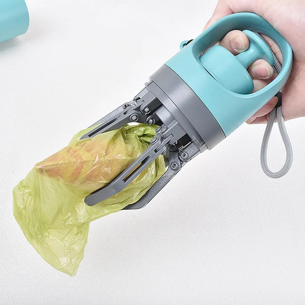 Portable Pooper Scooper with Bag No-Touch Lightweight Claw Poop Picker Catcher