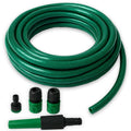 15M Garden Hose Pipe Set With Nozzle, Fittings and 4 Spray Patterns