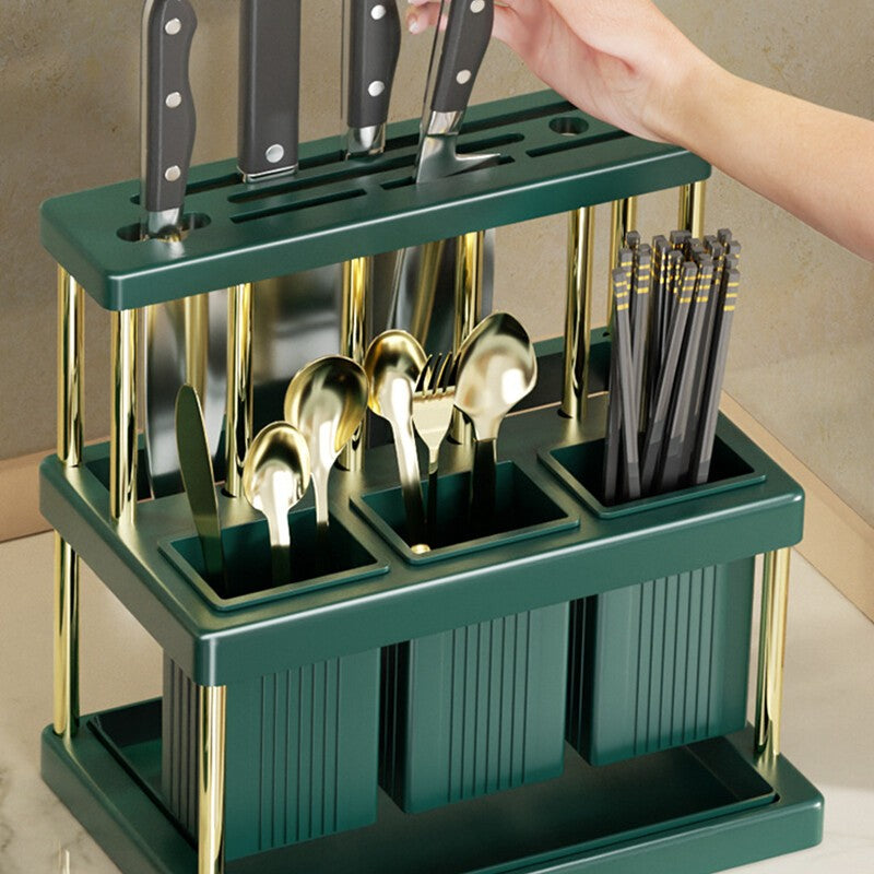 Kitchen Cutlery Holder Spoon Fork Chopstick Storage Rack Utensils Organizer Box