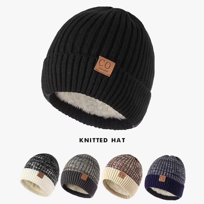 Unisex Beanie Hat Winter Warm Knitted Thermal, Woolly Cosy Fleece Lining