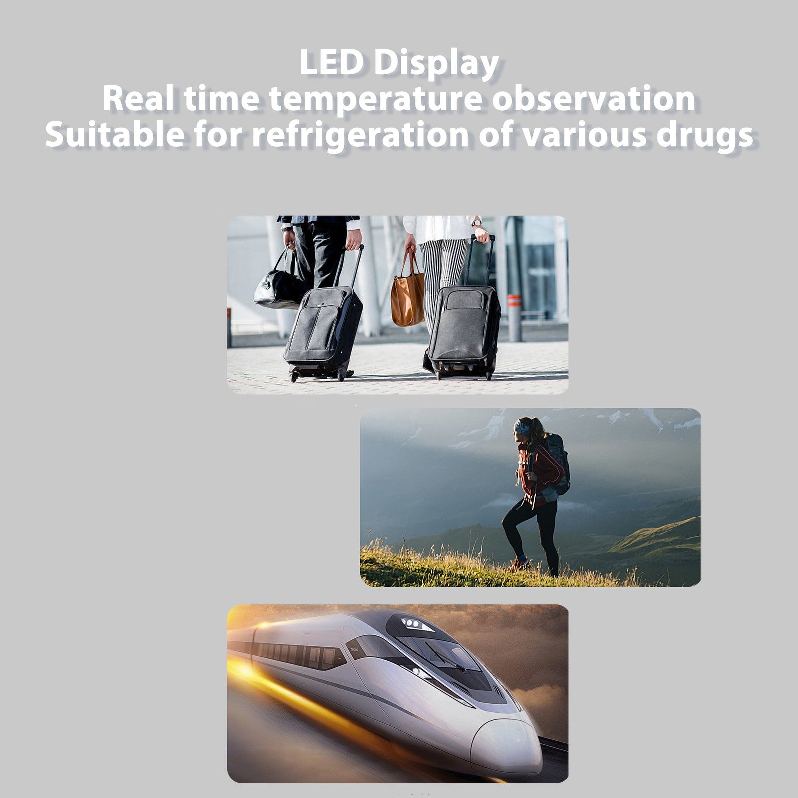 Portable Mini Car Fridge Medical Cooler Box Diabetic Insulin Storage Cold UK