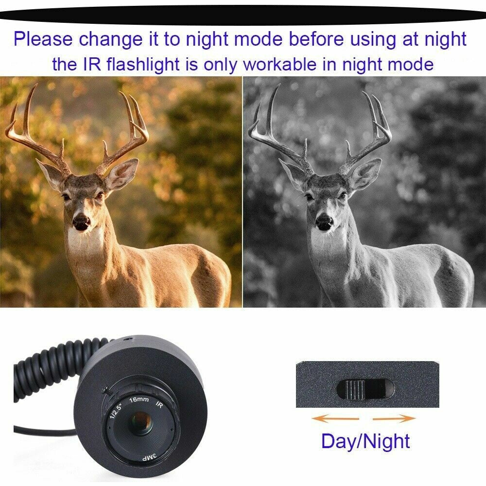 Megaorei 2 400M Infrared Night Vision Rifle Scope recordable Camera 16MM 4.3in