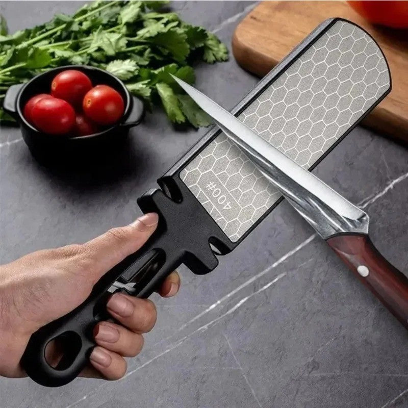 5-in-1 Knife Sharpener Diamond 400/1000 Grit Kitchen Scissors Sharpening Tool