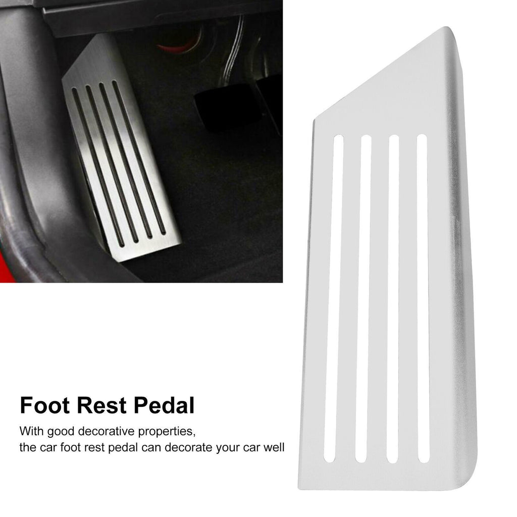 Car Foot Rest Pedal Car Footrest Plate Stainless Steel Car Footrest Pad