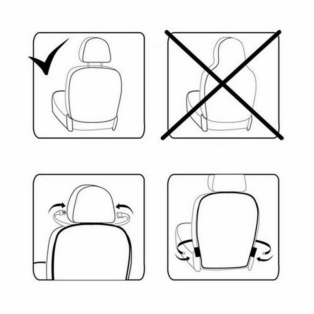 2XCar Seat Back Protector Cover Mat For Kids Kick Clean Anti Dirt Mud Protection