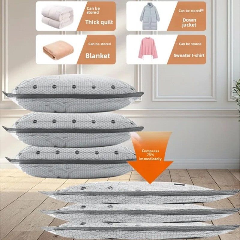 9/15× Cordless Travel Vacuum Bag Set With Rechargeable Pump for Bedding Clothing