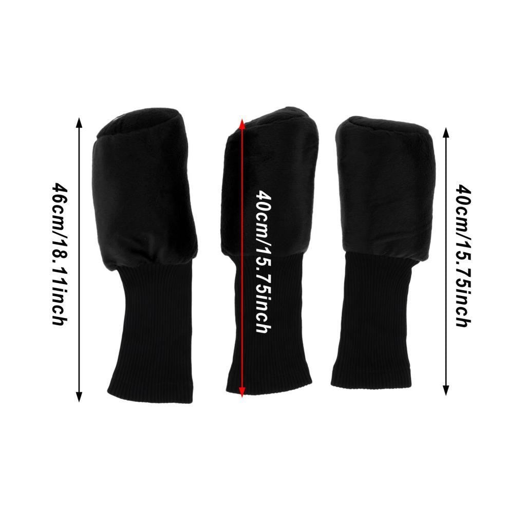 3 Pack Sport Golf Club Headgear Driver Wood Headcover Set Suitable for
