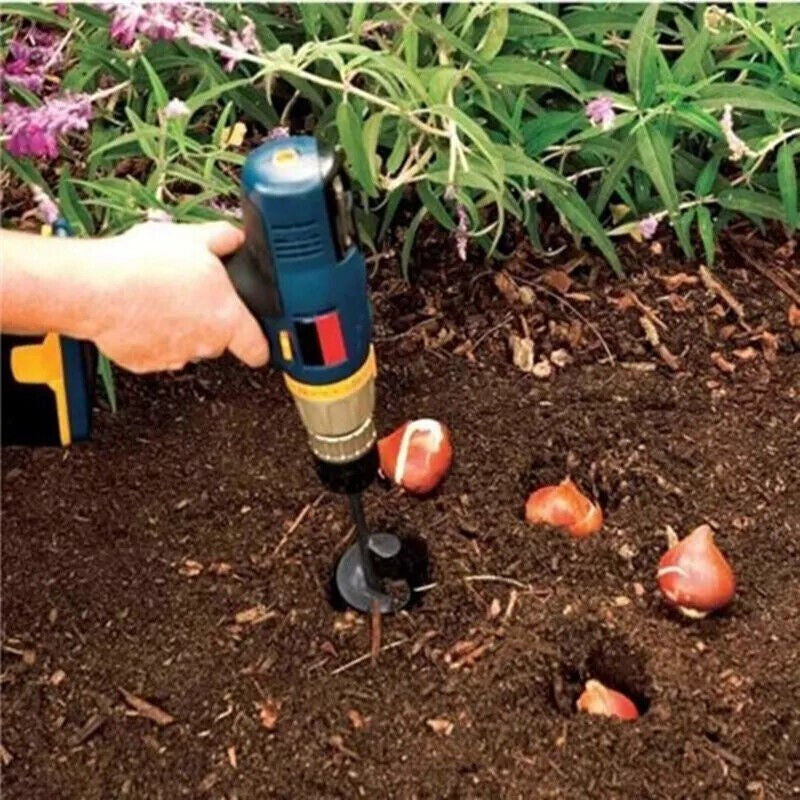 Auger Spiral Drill Bit Post Hole Digger Fence Borer Garden Yard Planting Tool