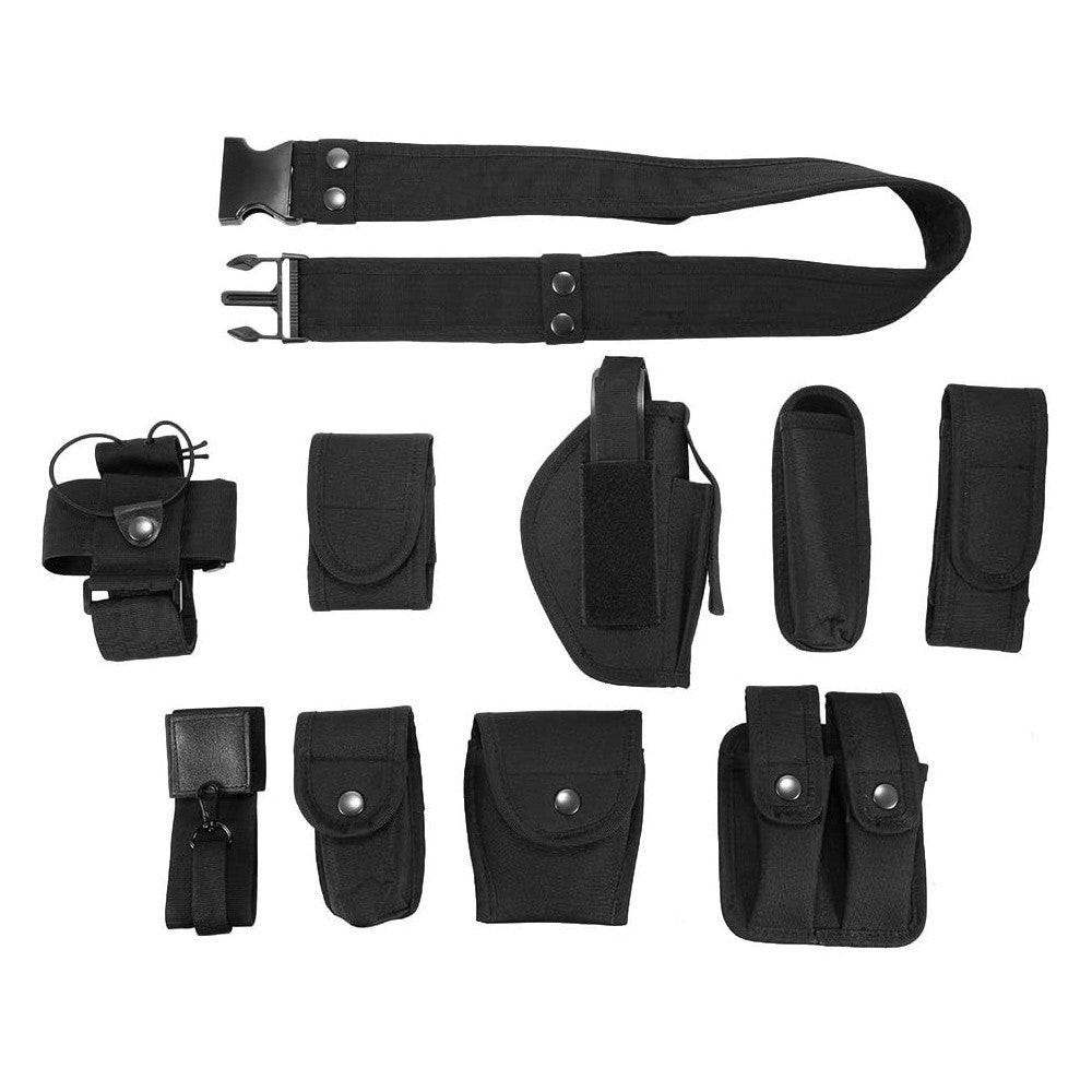 Tactical Security Duty Belt 10-in-1 Set Nylon Modular Law Enforcement Belt Kit