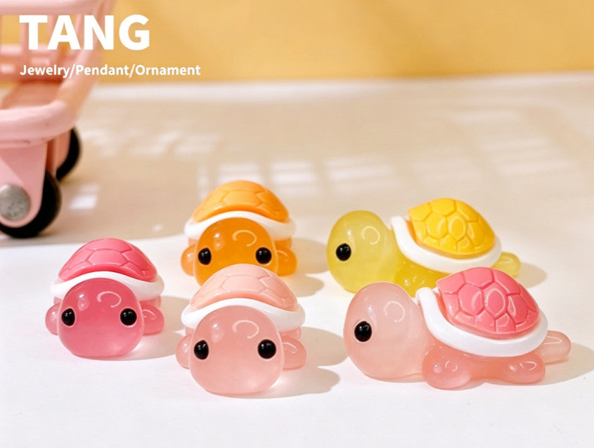 30 PCS Mini Resin Turtles Bright Decorative Ornaments for All Spaces