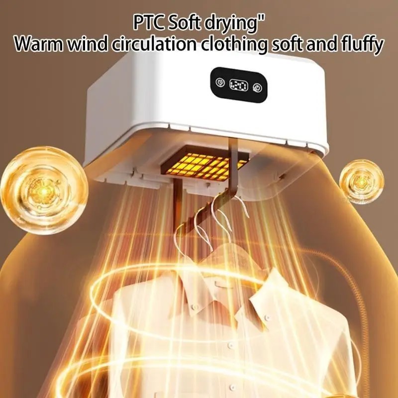 Foldable Portable Electric Clothes Dryer Hot Air Dry Machine Travel Buddy Home