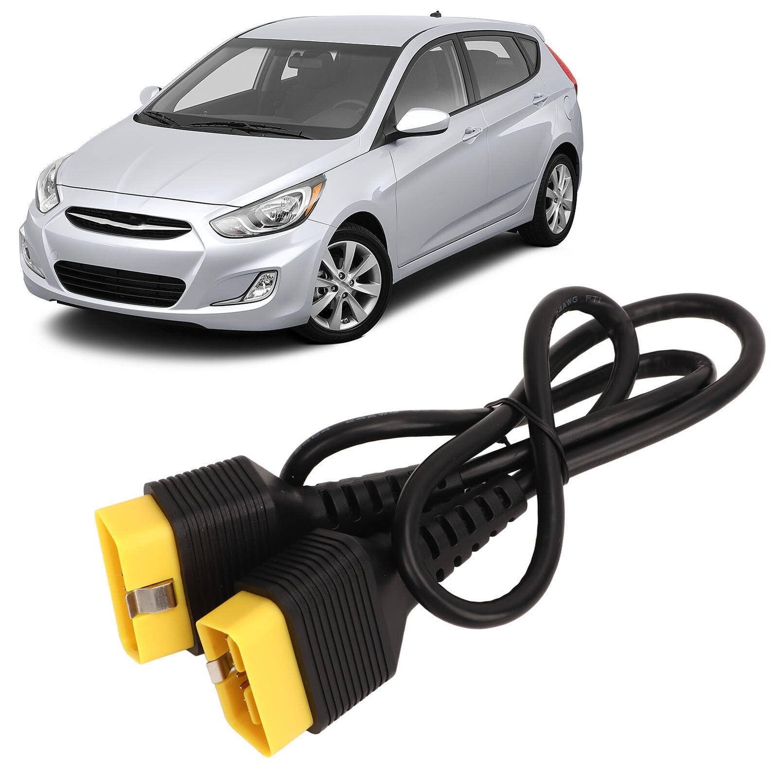 100cm Diagnostic Cable Male To Male 16pin Diagnostic Extension Cable For Vehicle