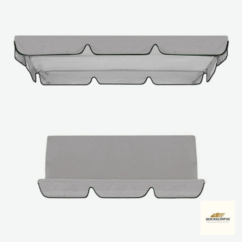 Replacement Swing Canopy Grey Top Cover For 2/3 Seater Garden Outdoor Swing Seat
