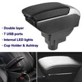 Armrest For Opel Vauxhall Corsa D 2006-2014 Duel Central Console Compartment UK