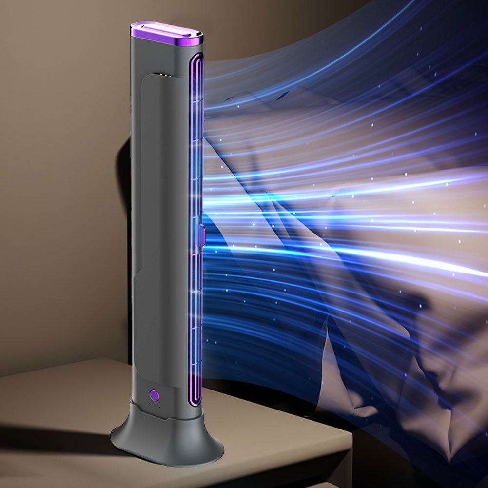 Air Cooling Cooler Free Standing  tower bladeless fan  3 Modes 360° Fan Quiet