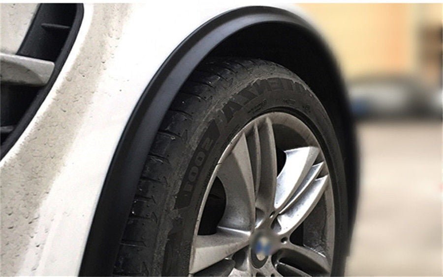 2X 1.5m car wheel arch extensions mudguard rubber profile trim strips universal